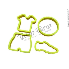 Set Cortante Marcador Plastico Futbol Design X1