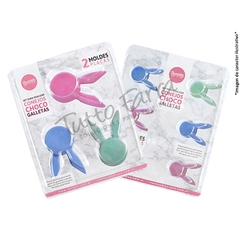 Set Placa Conejos Choco Galletas N 10 X2 Parpen Spcc