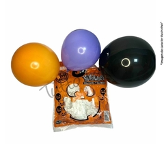 Tela Araña Party Time Blanca Con 6 Globos X 1
