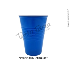 Vaso americano azul x500ml x10