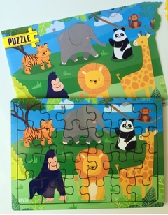PUZZLE DIDÁCTICO: ANIMALES DE LA SELVA de 12 O 24 PIEZAS - tienda online