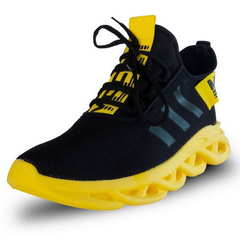 tenis adidas preto e amarelo