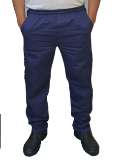 Calça Azul Marinho Brim Pesado Uniforme Profissional Trabalho