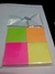 Bloco Adesivo Neon Colorido tipo Post- It para Anotações - Kit com 04 - comprar online