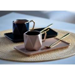 Pocillo de café y plato Anastasia - MAGI Home & Deco