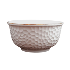 Bowl de porcelana con borde dorado - MAGI Home & Deco