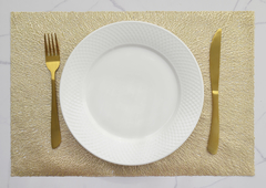 Individual dorado rectangular - comprar online