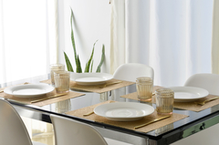 Set de 2 platos de cerámica Leonor - MAGI Home & Deco