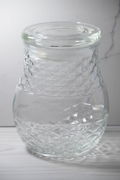 Frasco facetado GRANDE con tapa plana (1800ml)
