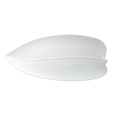 Bandeja de porcelana - Diseño Hoja 32x15cm - comprar online