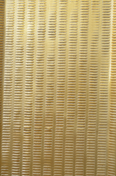 Bandeja de metal dorada rectangular - MAGI Home & Deco
