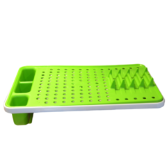 ESCURRIDOR DE PLATOS CON CUBIERTERO (bandeja removible) - comprar online