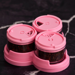 Set de 3 especieros con base giratoria - comprar online