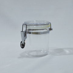 Frasco hermético de acrílico - 10 cm