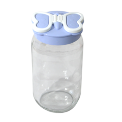 SET DE 3 FRASCOS DE VIDRIO CON TAPA MARIPOSA - MAGI Home & Deco
