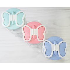 SET DE 3 FRASCOS DE VIDRIO CON TAPA MARIPOSA en internet