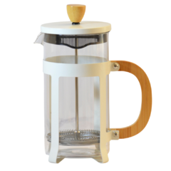 CAFETERA CON EMBOLO, MANIJA DE BAMBÚ 1000 ML - comprar online