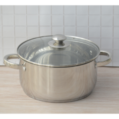 Bateria de cocina - 4 piezas de acero inoxidable - MAGI Home & Deco