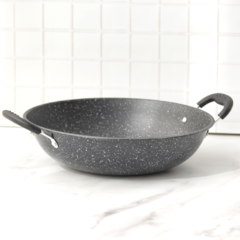 Wok enlozado con antiadherente y manijas (24cm)