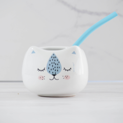 Mate de cerámica Gato Simón