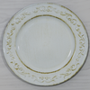 Plato de sitio blanco vintage