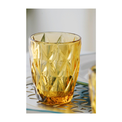 Set de 6 vasos de vidrio ámbar - Línea Dublín - comprar online