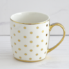 Mug de cerámica dorada (diseños varios)