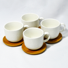 Set de 4 tazas de porcelana