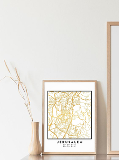 EN STOCK! MAPA JERUSALEM