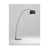 Lampara de Pie Arco E27 con pantalla