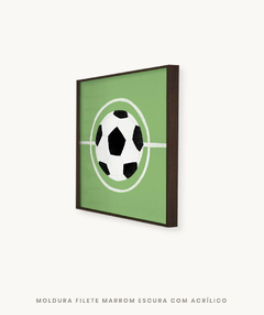 Quadro Decorativo Bola de Futebol - Estúdio Manolo