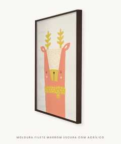 Quadro Decorativo Infantil Cervo Color - comprar online
