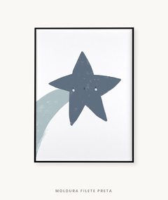 Quadro Decorativo Infantil Estrela Cadente - Estúdio Manolo