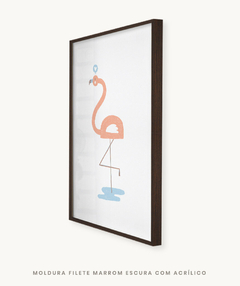 Imagem do Quadro Decorativo Infantil Flamingo