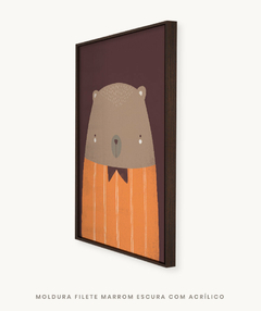Quadro Decorativo Infantil Urso Color - loja online