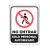 Imagen de Cartel de Advertencia/Prohibición en Alto Impacto 1mm de 22cm X 28cm