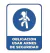 Cartel de Obligacion en Alto Impacto 1mm de 22cm X 28cm - comprar online