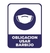 Cartel de Obligacion en Alto Impacto 1mm de 22cm X 28cm - tienda online