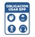 Cartel de Obligacion en Alto Impacto 1mm de 22cm X 28cm - Grupo Enfoque