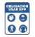 Cartel de Obligacion en Alto Impacto 1mm de 22cm X 28cm - Grupo Enfoque