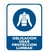Cartel de Obligacion en Alto Impacto 1mm de 22cm X 28cm