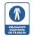 Cartel de Obligacion en Alto Impacto 1mm de 22cm X 28cm - tienda online
