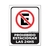Cartel de Advertencia/Prohibición en Alto Impacto 1mm de 22cm X 28cm en internet