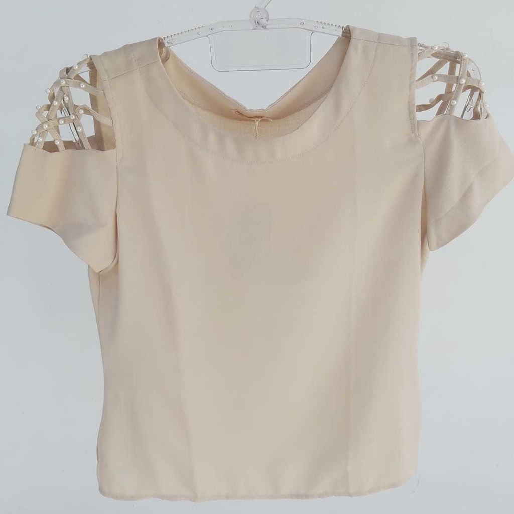 Blusa Feminina de Cotton Penteado Habana H31771-1001-P - Casa Mafra