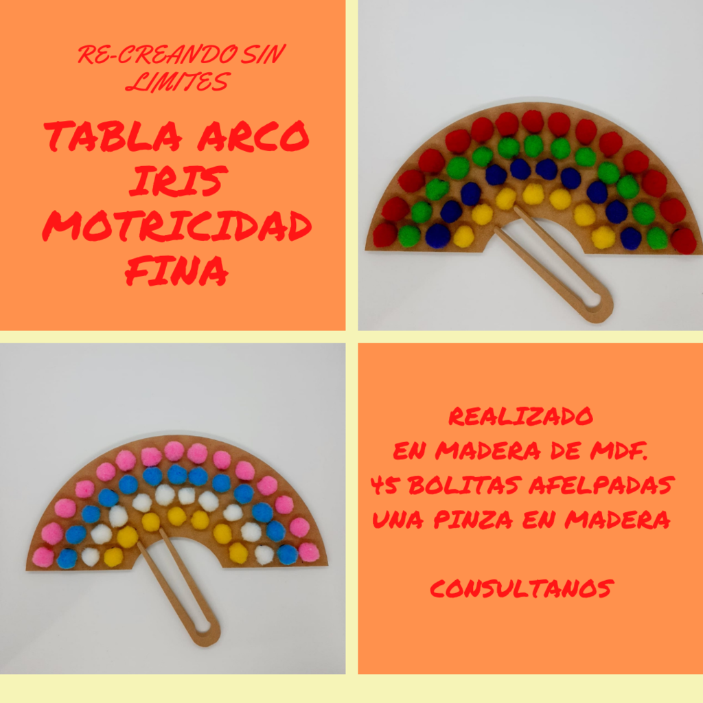 Tabla Arco Iris Motricidad Fina