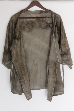 Kimono teñido en eco print #2