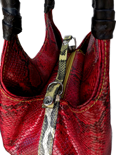 Cartera "Bagketzu ketzu" ternera roja print en internet
