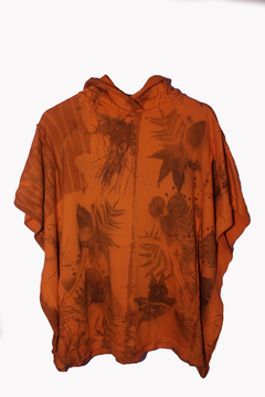 poncho buzo eco print #2