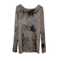 Camiseta oversize eco print #1