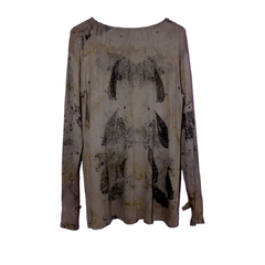 Camiseta oversize eco print #1 - comprar online
